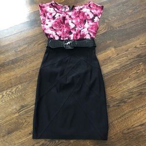 Black and Flower Dress